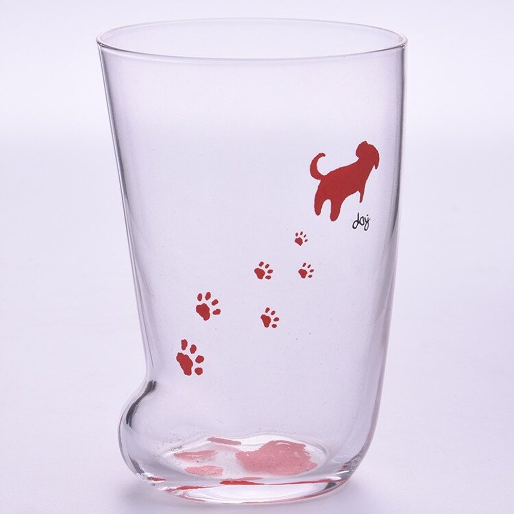 Cat Paw Glass Cup - 300ml-Furever Adorable