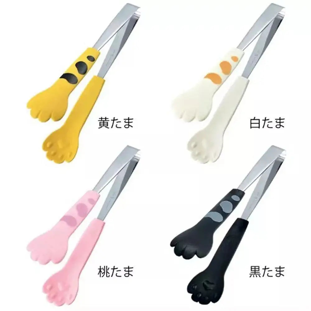 Cat Paw Shape Non-Slip Heat-Resistant Kitchen Food Tongs-Furever Adorable