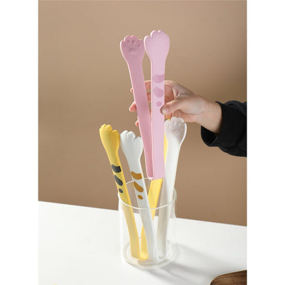 Cat Paw Shaped Non-Slip Silicone Cooking Tongs-Furever Adorable