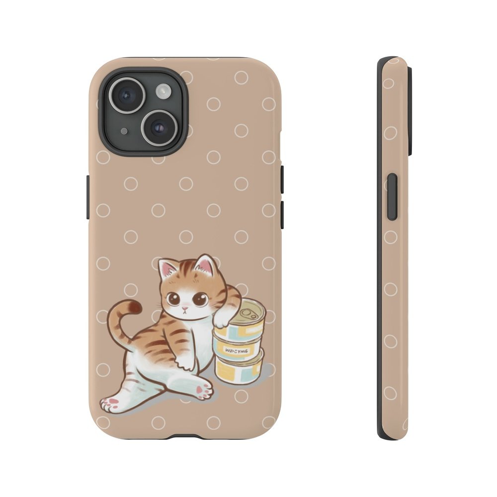 Cat Protecting Its Canned Food - Phone Case-Furever Adorable