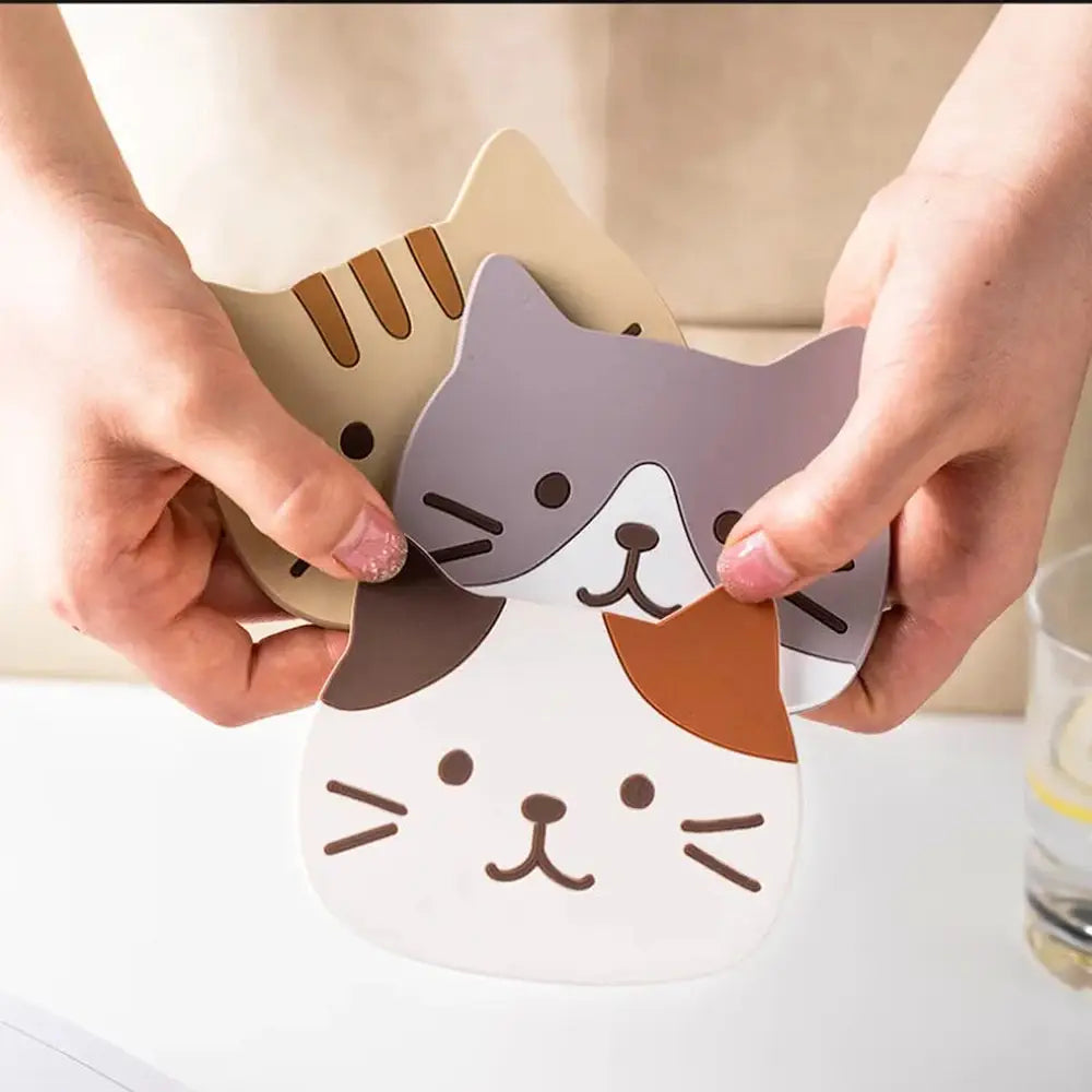 Cat Shaped Heat Resistant Placemats-Furever Adorable