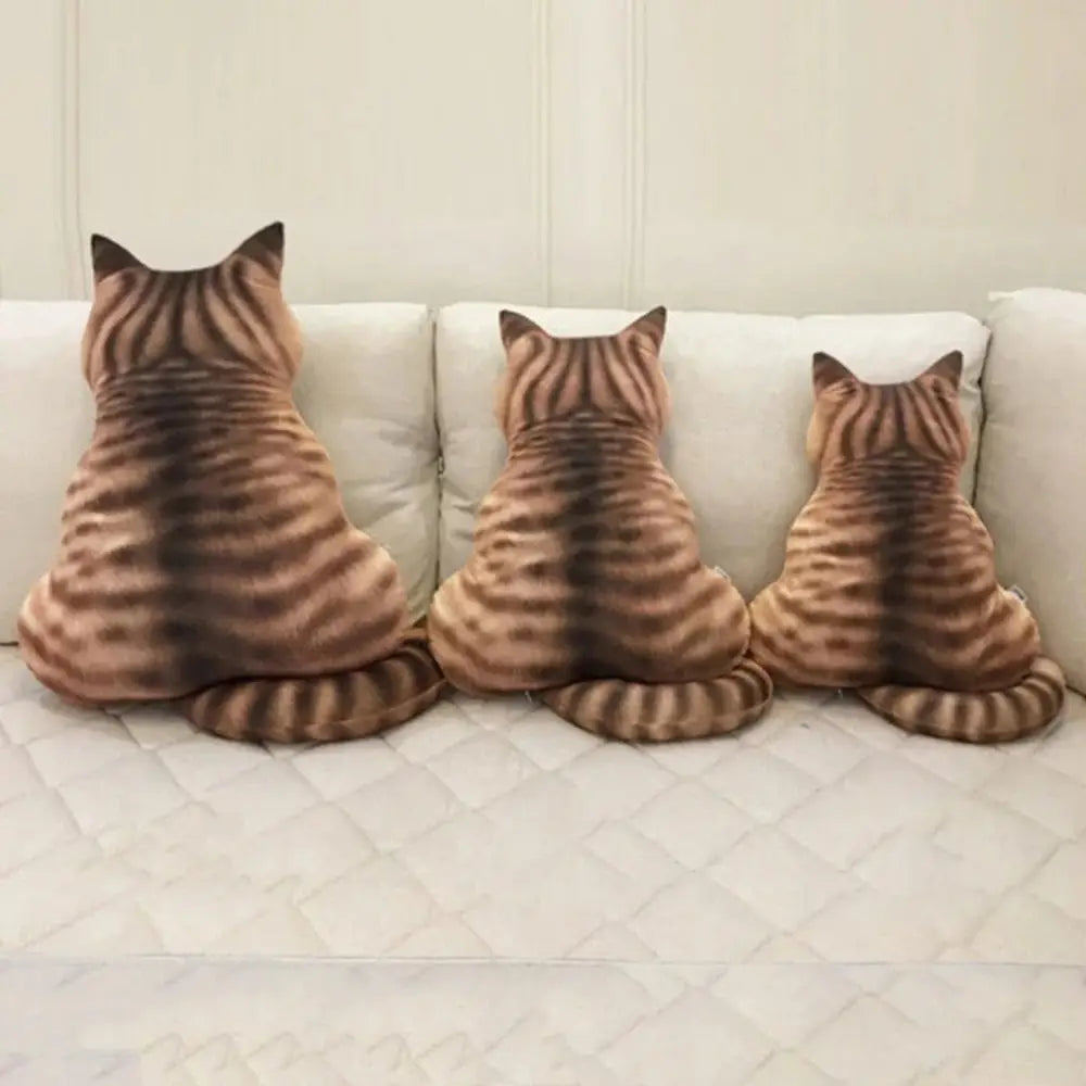 Cat Shaped Plush Toy for Sofa-Furever Adorable