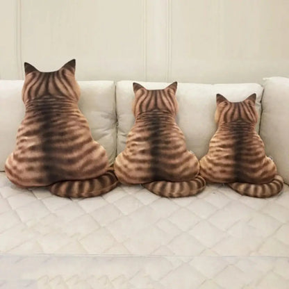 Cat Shaped Plush Toy for Sofa-Furever Adorable