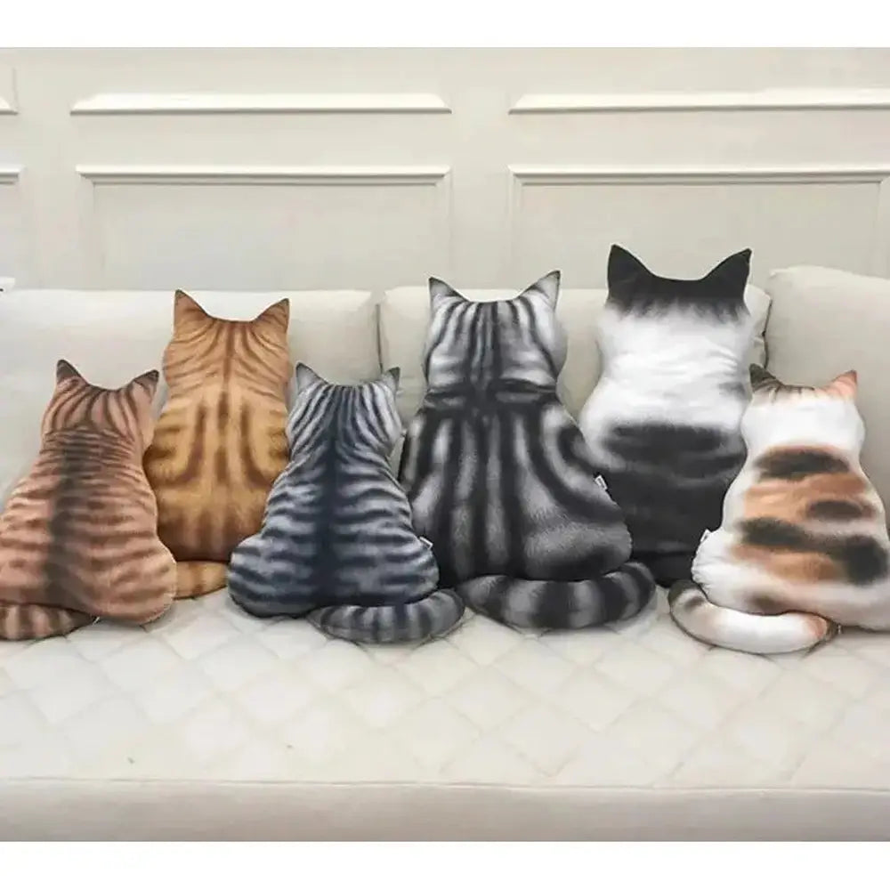 Cat Shaped Plush Toy for Sofa-Furever Adorable