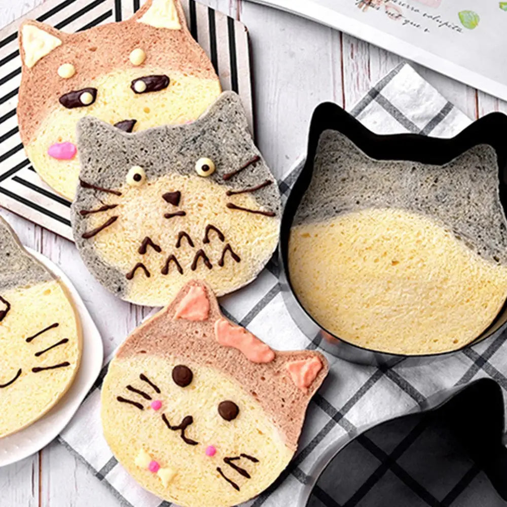 Cat-Shaped Smooth Non-Sticky Bread Mold-Furever Adorable