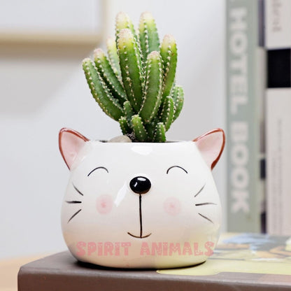 Ceramic Animal Flower Pot-Furever Adorable