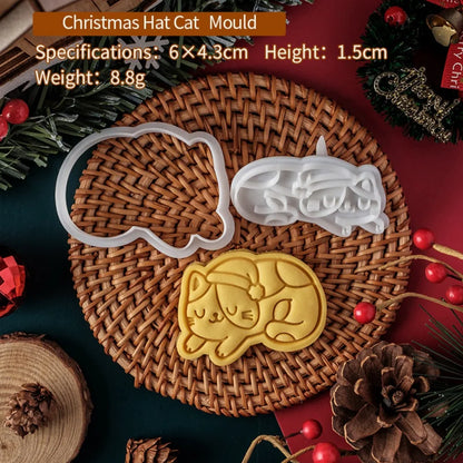 Christmas Cat Cookie Mold-Furever Adorable