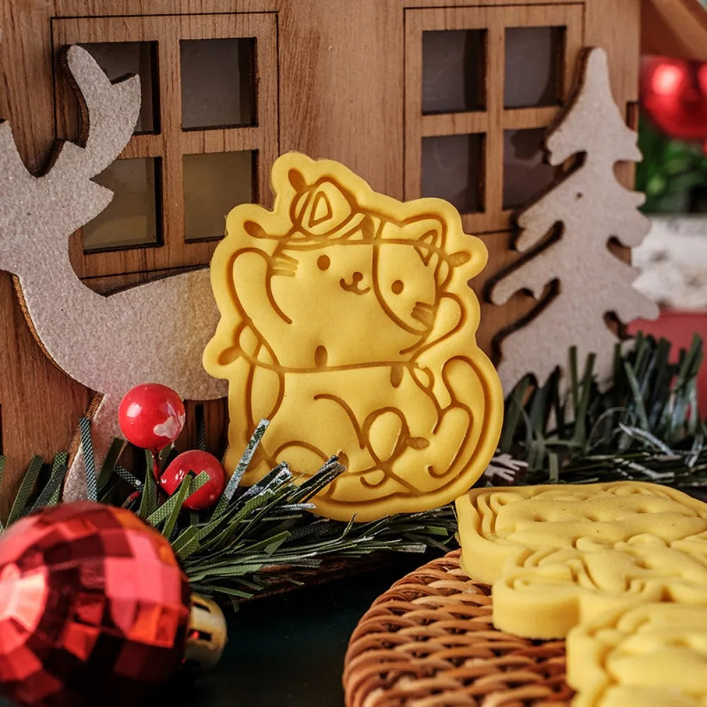 Christmas Cat Cookie Mold-Furever Adorable