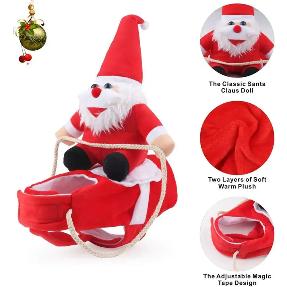 Funny Christmas Dog Rider Costume-Furever Adorable