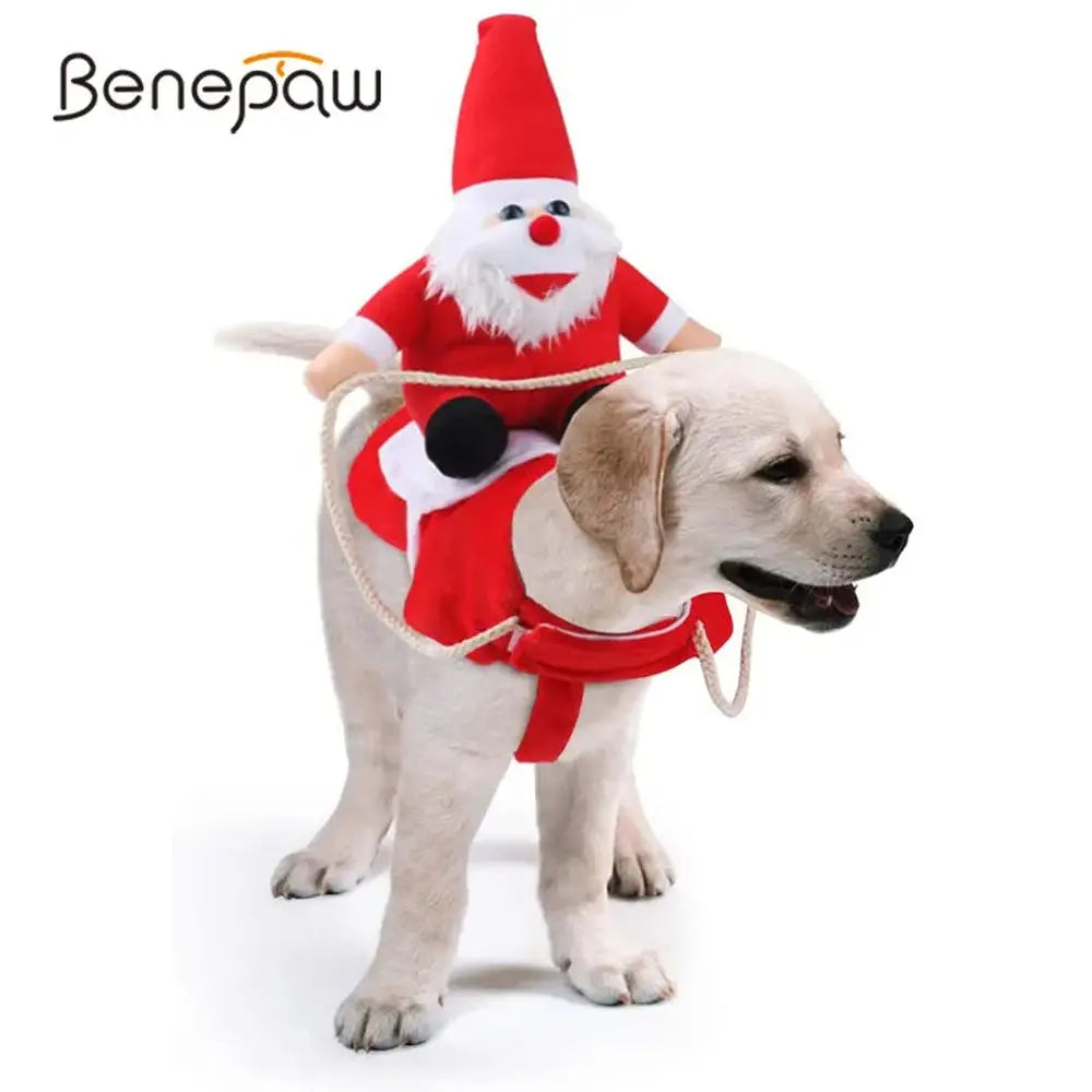 Funny Christmas Dog Rider Costume-Furever Adorable