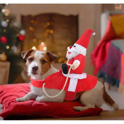 Funny Christmas Dog Rider Costume-Furever Adorable