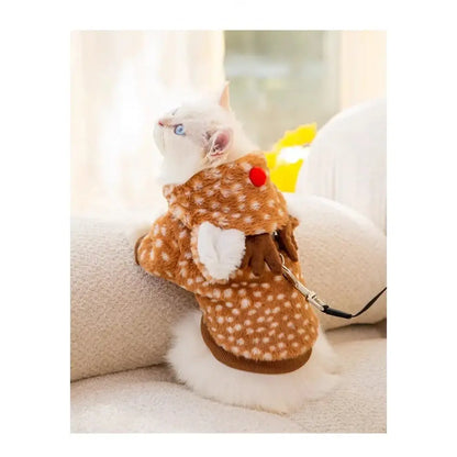 Christmas Elk Pet Winter Apparel-Furever Adorable