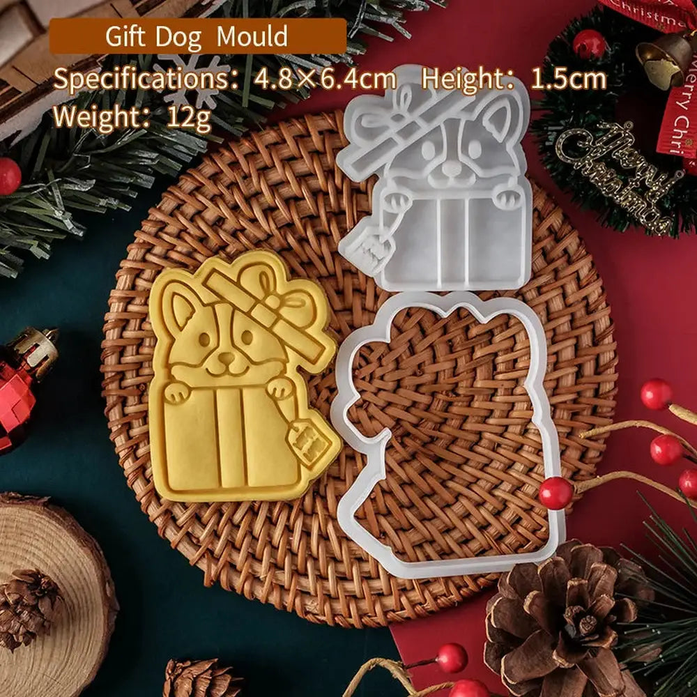 Corgi Christmas Cookie Cutter Set-Furever Adorable