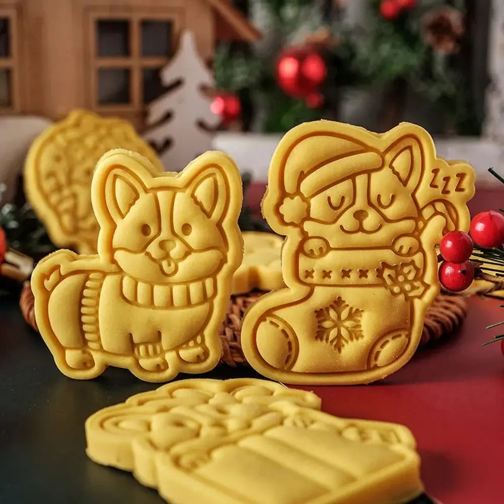 Corgi Christmas Cookie Cutter Set-Furever Adorable