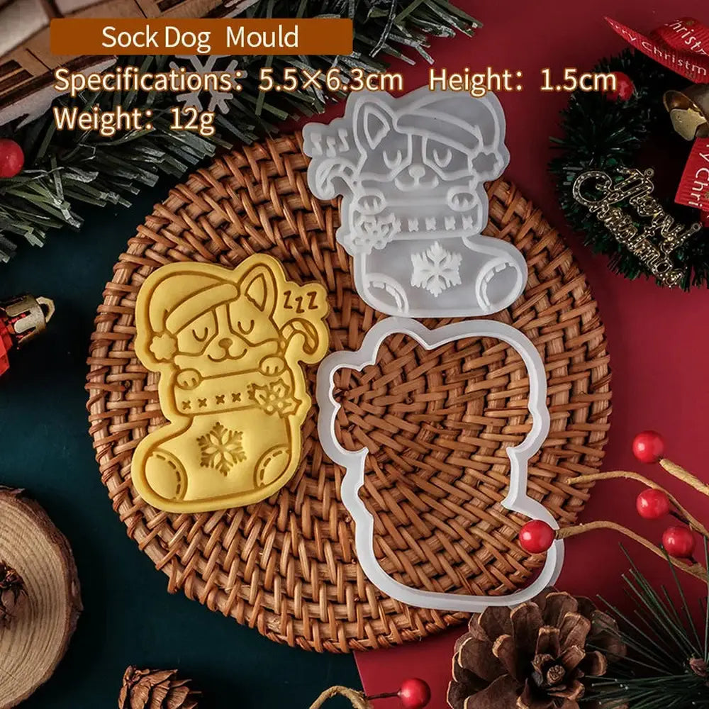 Corgi Christmas Cookie Cutter Set-Furever Adorable