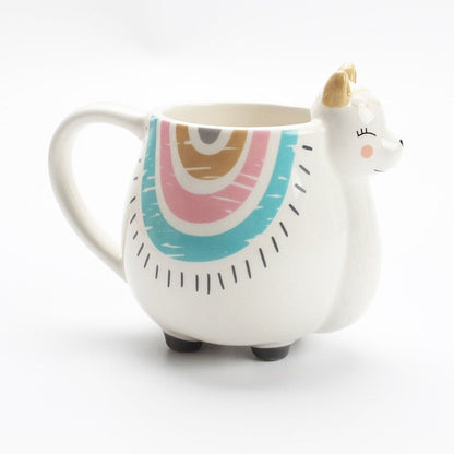 Cute Animal Ceramic Mug - Liama-Furever Adorable