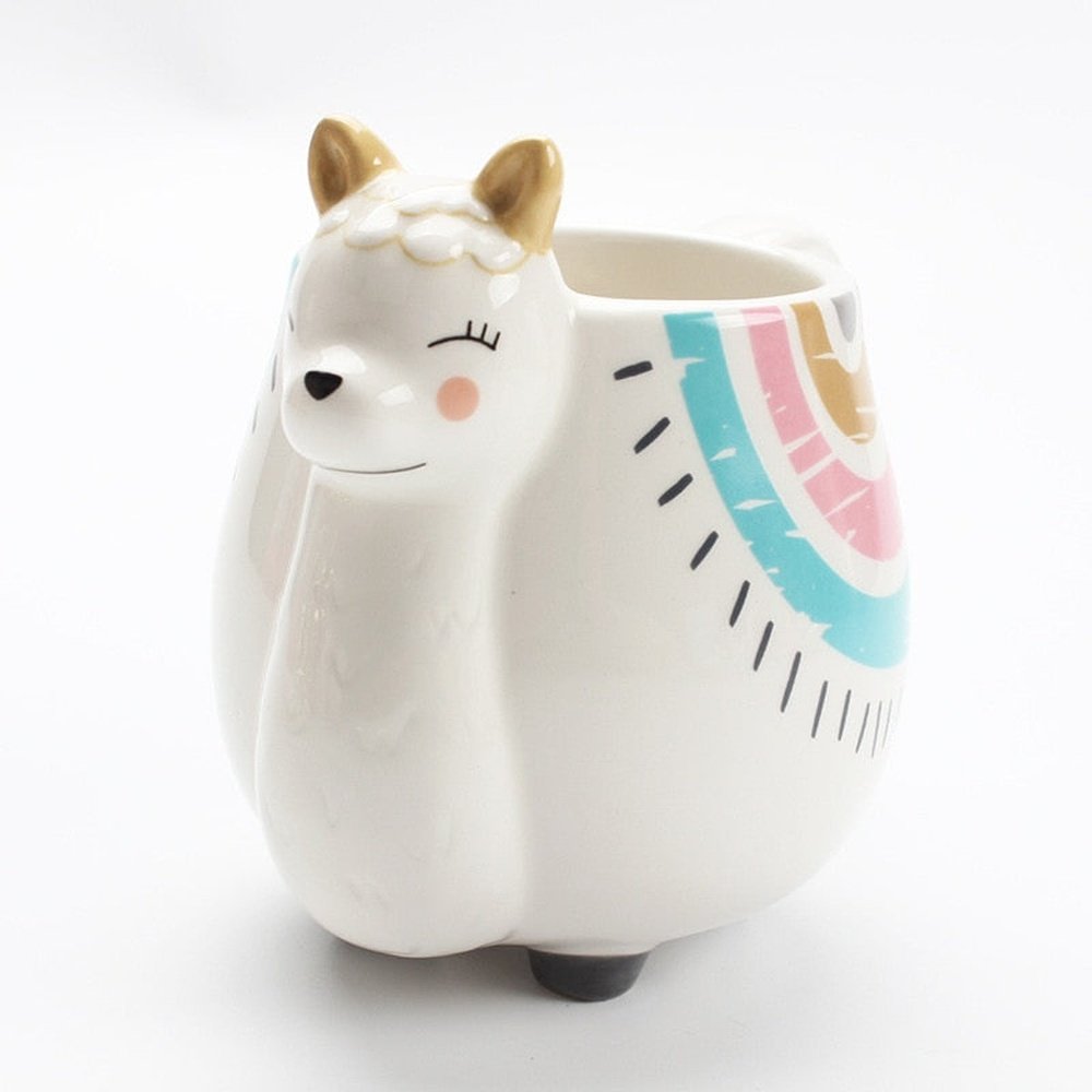 Cute Animal Ceramic Mug - Liama-Furever Adorable