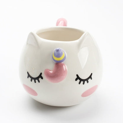 Cute Animal Ceramic Mug - Unicorn-Furever Adorable