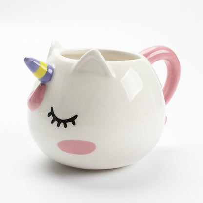 Cute Animal Ceramic Mug - Unicorn-Furever Adorable