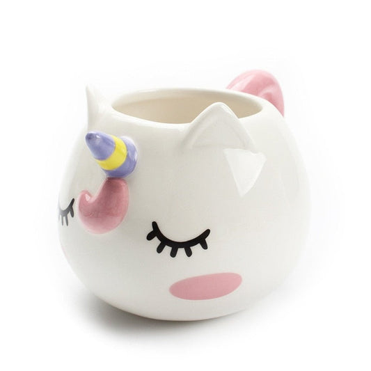 Cute Animal Ceramic Mug - Unicorn-Furever Adorable