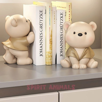 Cute Bear Bookends Decor-Furever Adorable