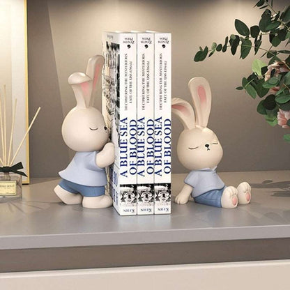 Cute Bunny Bookends Decor-Furever Adorable