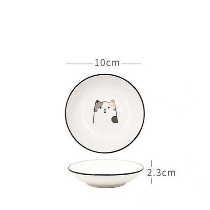 Cute Cat Ceramic Saucer-Furever Adorable