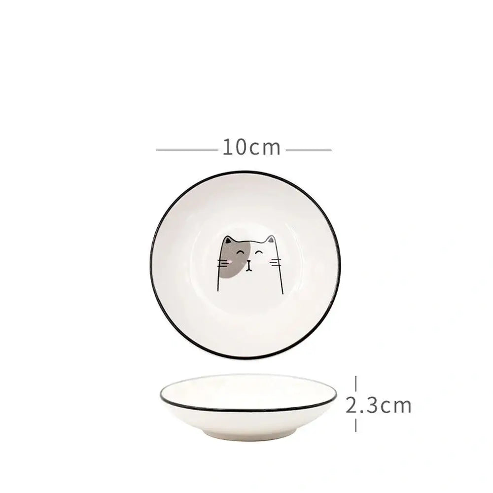 Cute Cat Ceramic Saucer-Furever Adorable