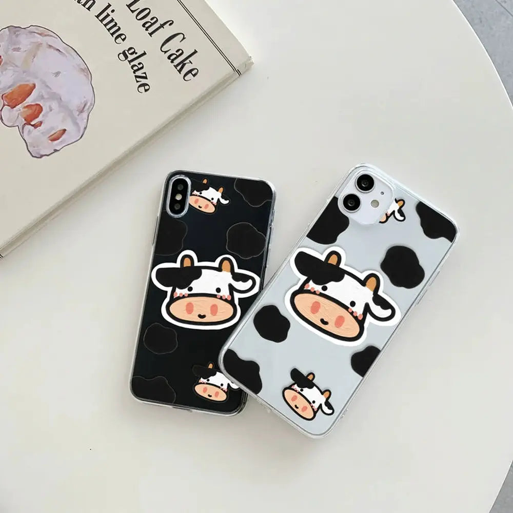 Cute Cow Patterned Phone Case for iPhone-Furever Adorable