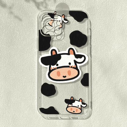 Cute Cow Patterned Phone Case for iPhone-Furever Adorable