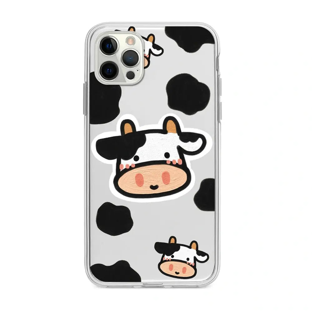 Cute Cow Patterned Phone Case for iPhone-Furever Adorable