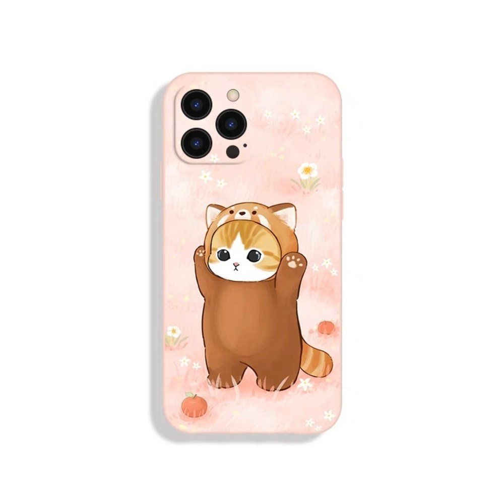 Cute Panda Patterned Silicone Phone Case-Furever Adorable