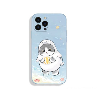 Cute Panda Patterned Silicone Phone Case-Furever Adorable