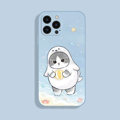Cute Panda Patterned Silicone Phone Case-Furever Adorable