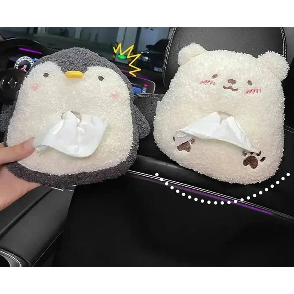 Cute Animal Car Tissue Box Holder-Furever Adorable