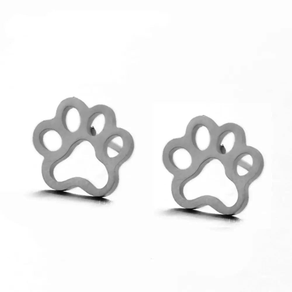 Cute Pet Paw Patterned Stud Earrings for Female-Furever Adorable