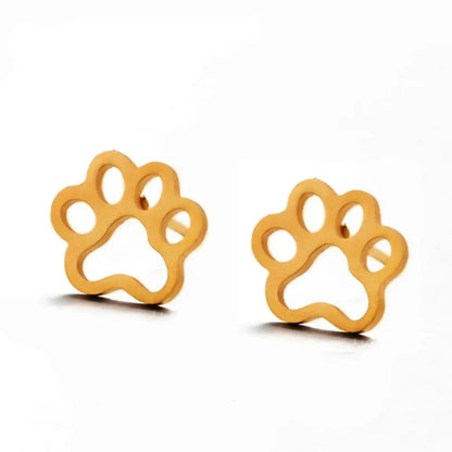 Cute Pet Paw Patterned Stud Earrings for Female-Furever Adorable