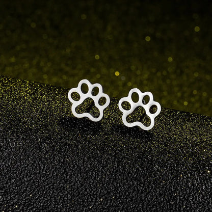 Cute Pet Paw Patterned Stud Earrings for Female-Furever Adorable