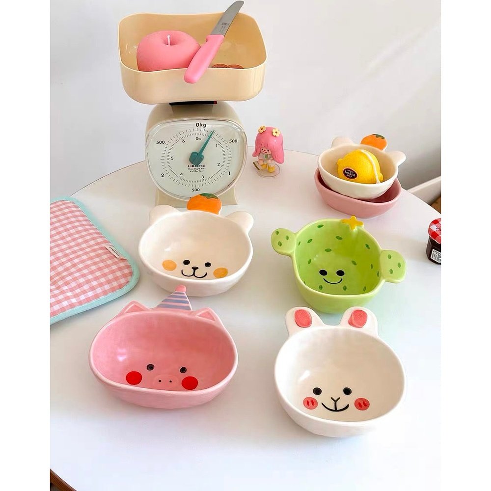 Cute Cartoon Ceramic Dip Bowl-Furever Adorable