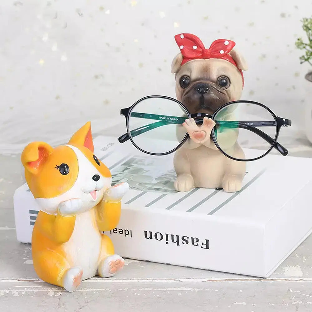 Cute Puppy Eyeglasses Holder Stand-Furever Adorable