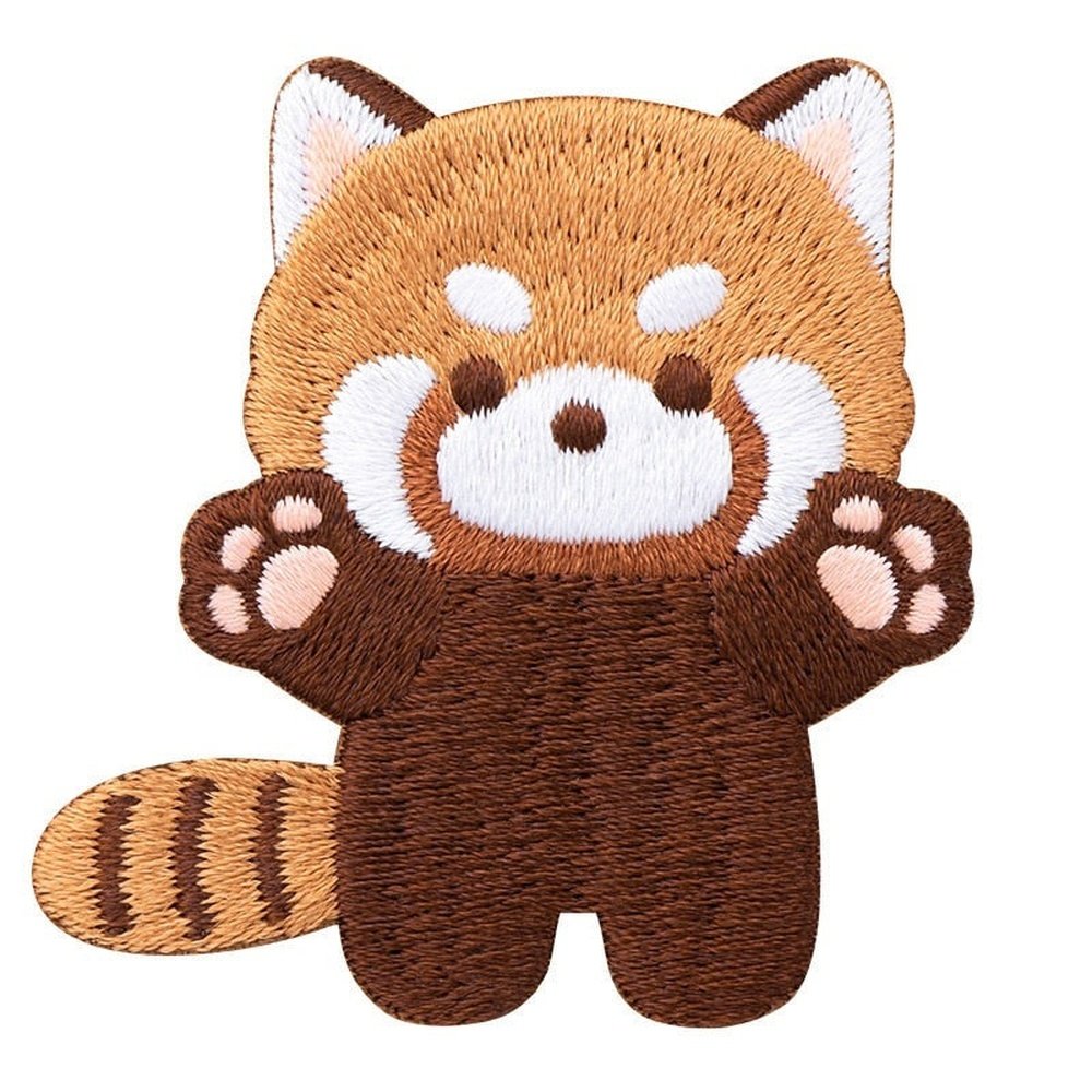 Cute Red Panda Embroideried Patches-Furever Adorable