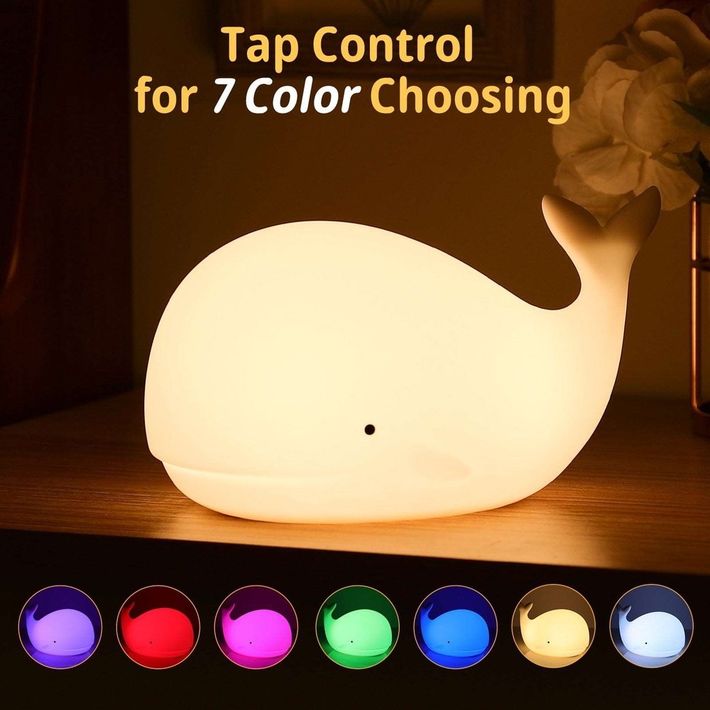 Cute Whale Night Light-Furever Adorable