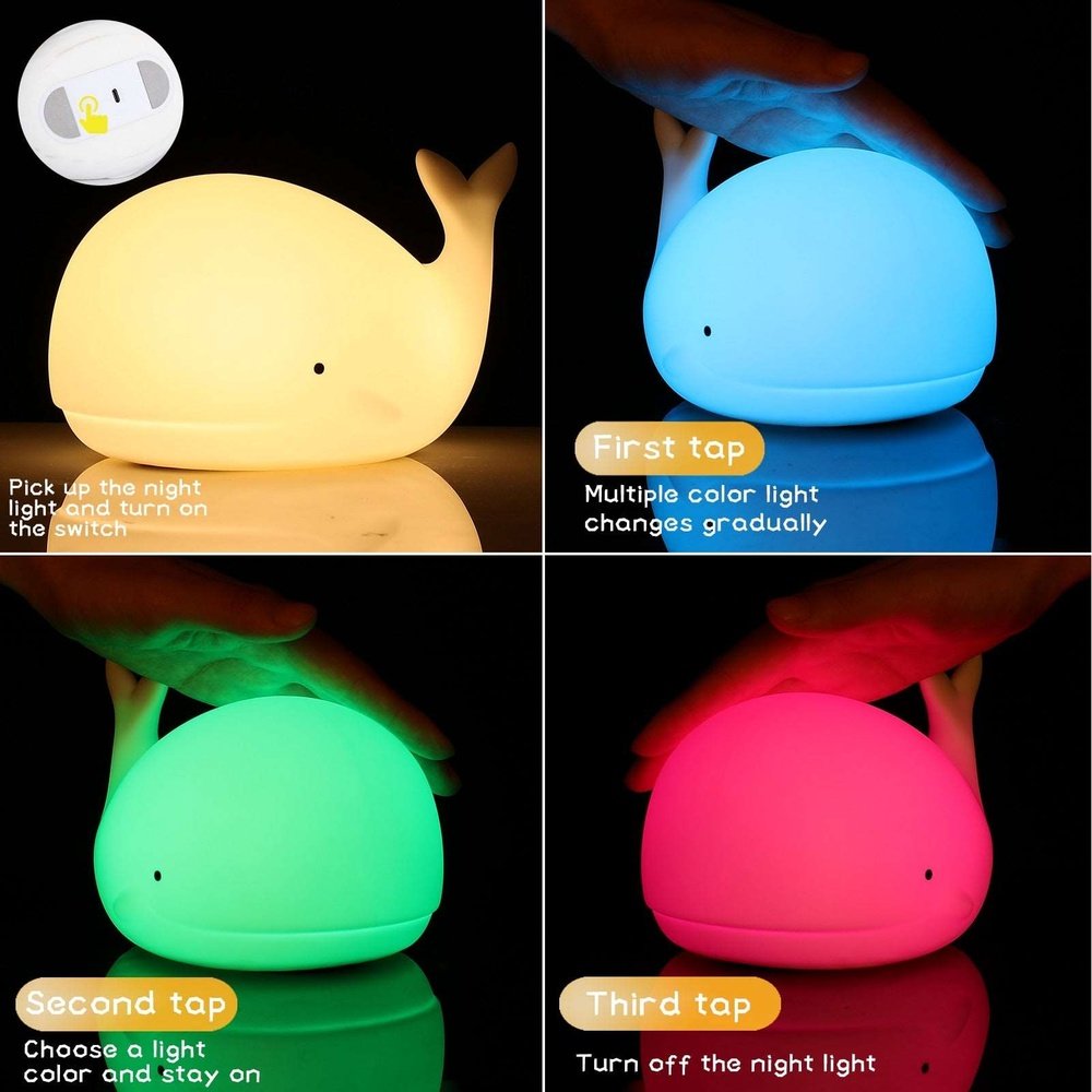 Cute Whale Night Light-Furever Adorable