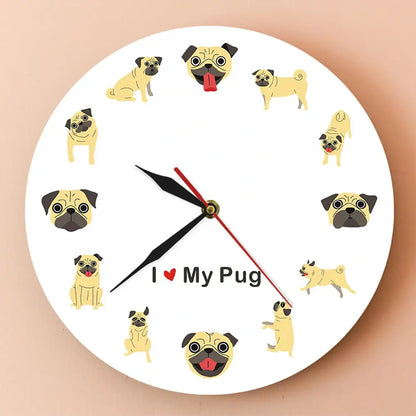 Doggy Delight Wall Clock - Dachshund / Schnauzer / Corgi / Pugs-Furever Adorable