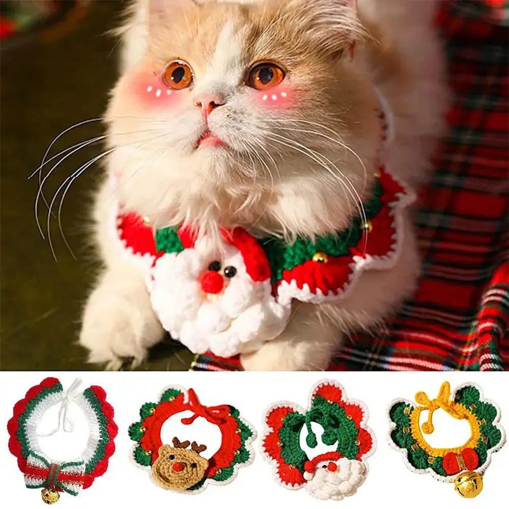 Festive Hand-Woven Pet Collar-Furever Adorable