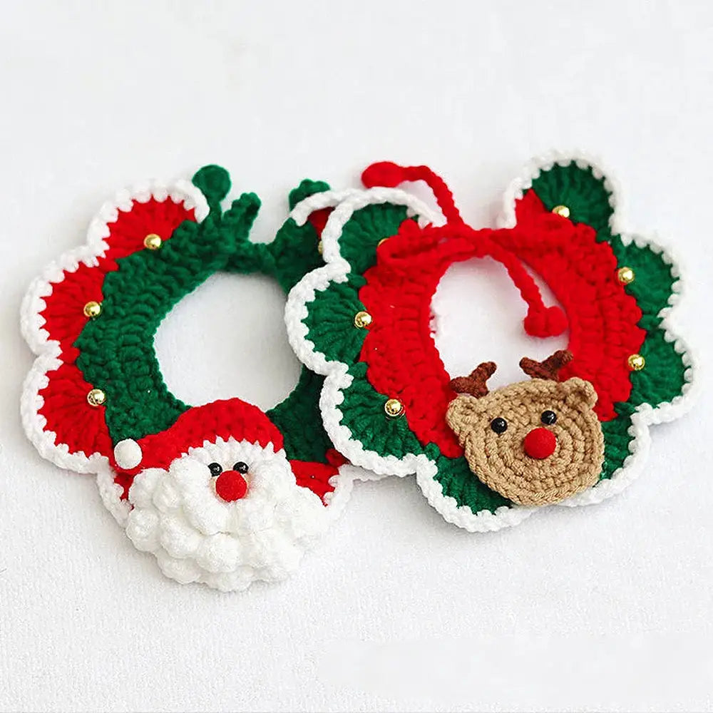 Festive Hand-Woven Pet Collar-Furever Adorable