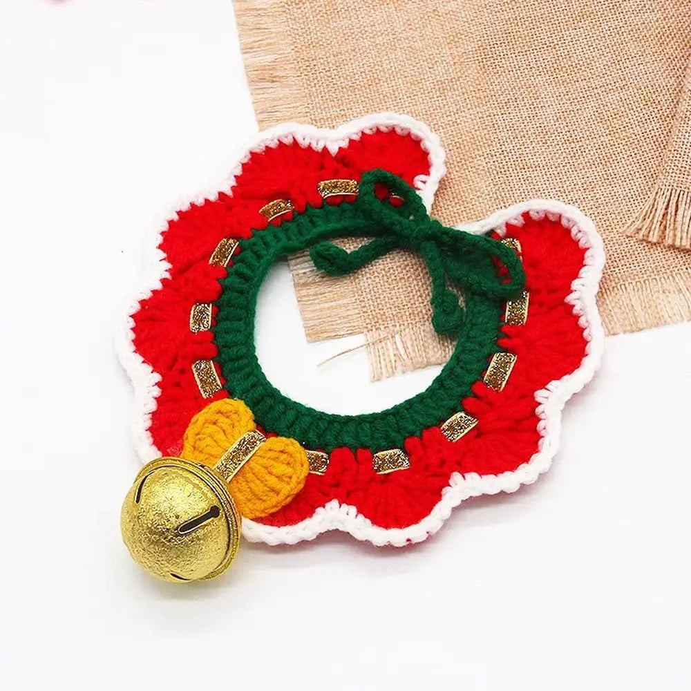 Festive Hand-Woven Pet Collar-Furever Adorable