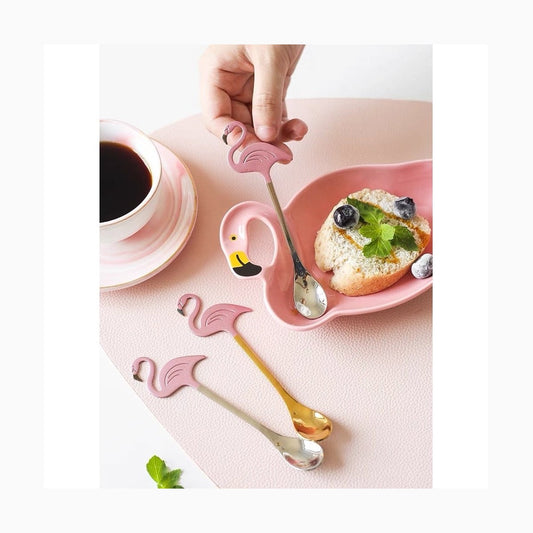 Flamingo Shaped Coffee Spoons-Furever Adorable