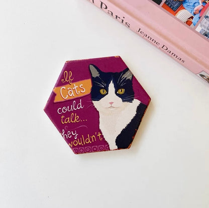 Funny cat coaster-Furever Adorable