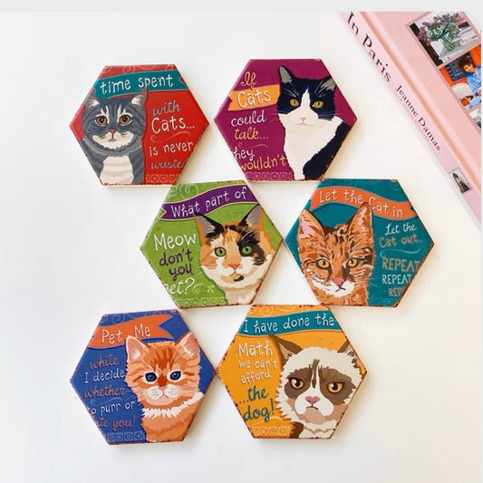 Funny cat coaster-Furever Adorable